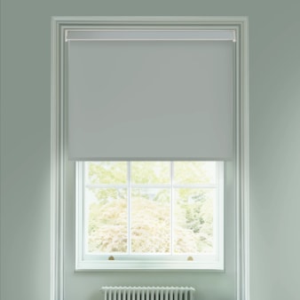 Alpine Grey Electric Blackout Roller Blind