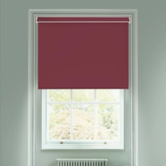 Burgundian Red Electric Blackout Roller Blind