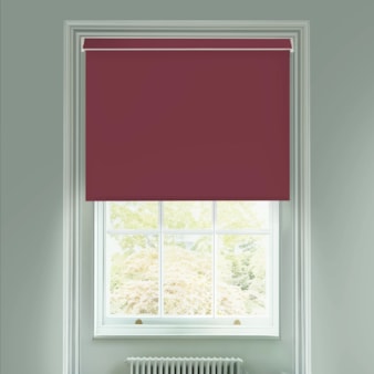 Burgundian Red Electric Blackout Roller Blind