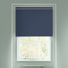 Royal Navy Blue Daylight Electric Roller Blind