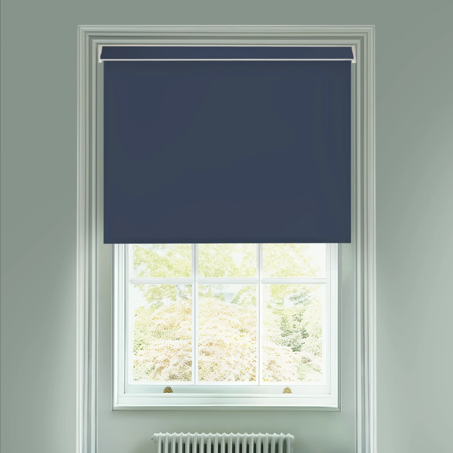 Royal Navy Blue Electric Blackout Roller Blind