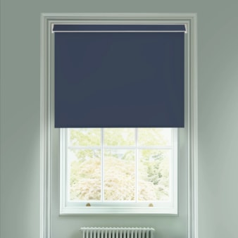 Royal Navy Blue Electric Blackout Roller Blind