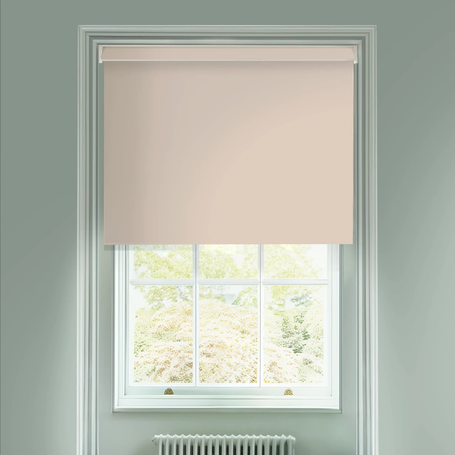 Satin Pink Daylight Electric Roller Blind