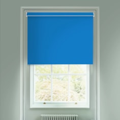 Gentian Blue Daylight Electric Roller Blind