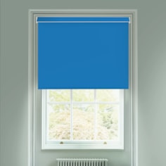 Gentian Blue Electric Blackout Roller Blind