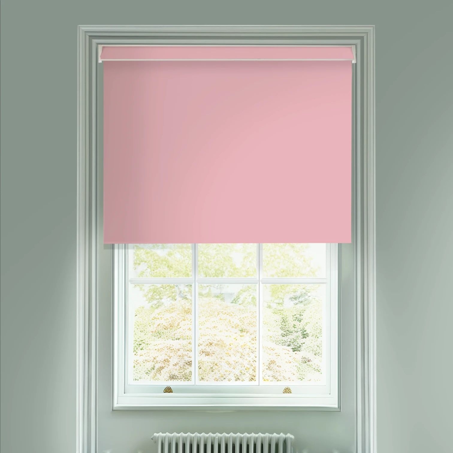 Coquette Pink Daylight Electric Roller Blind
