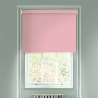 Coquette Pink Daylight Electric Roller Blind