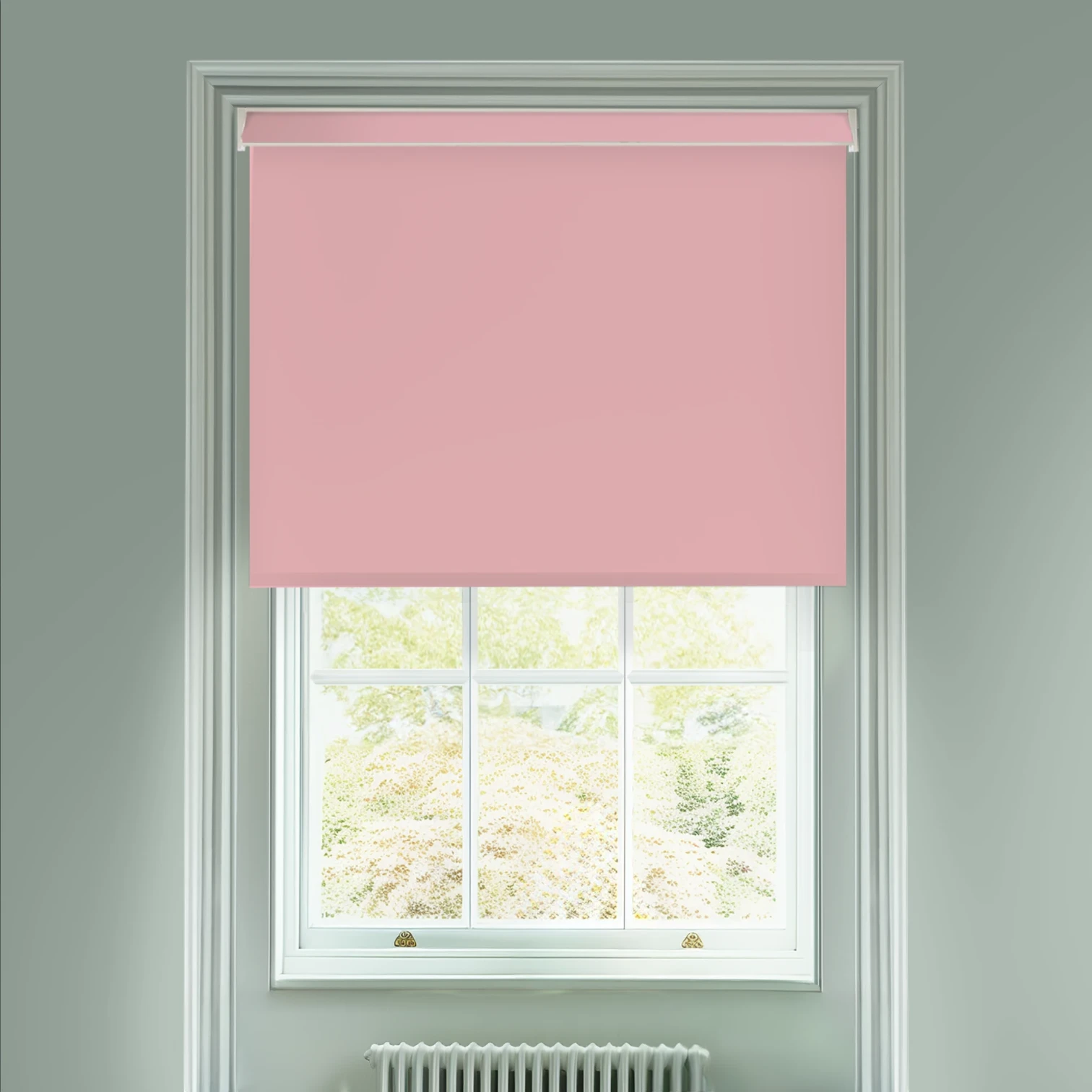 Coquette Pink Electric Blackout Roller Blind