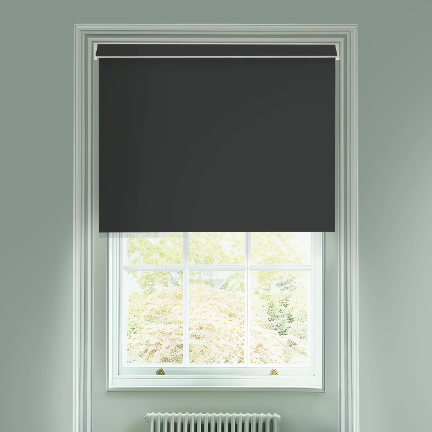 Scuttle Black Daylight Electric Roller Blind