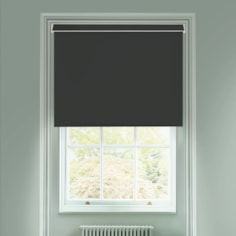 Scuttle Black Electric Blackout Roller Blind