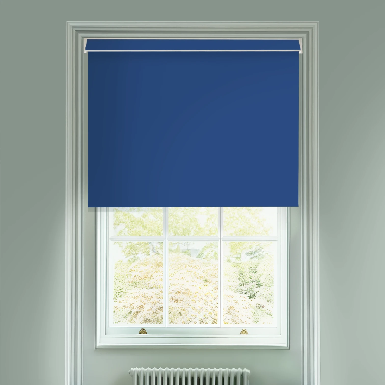 Lake Blue Daylight Electric Roller Blind