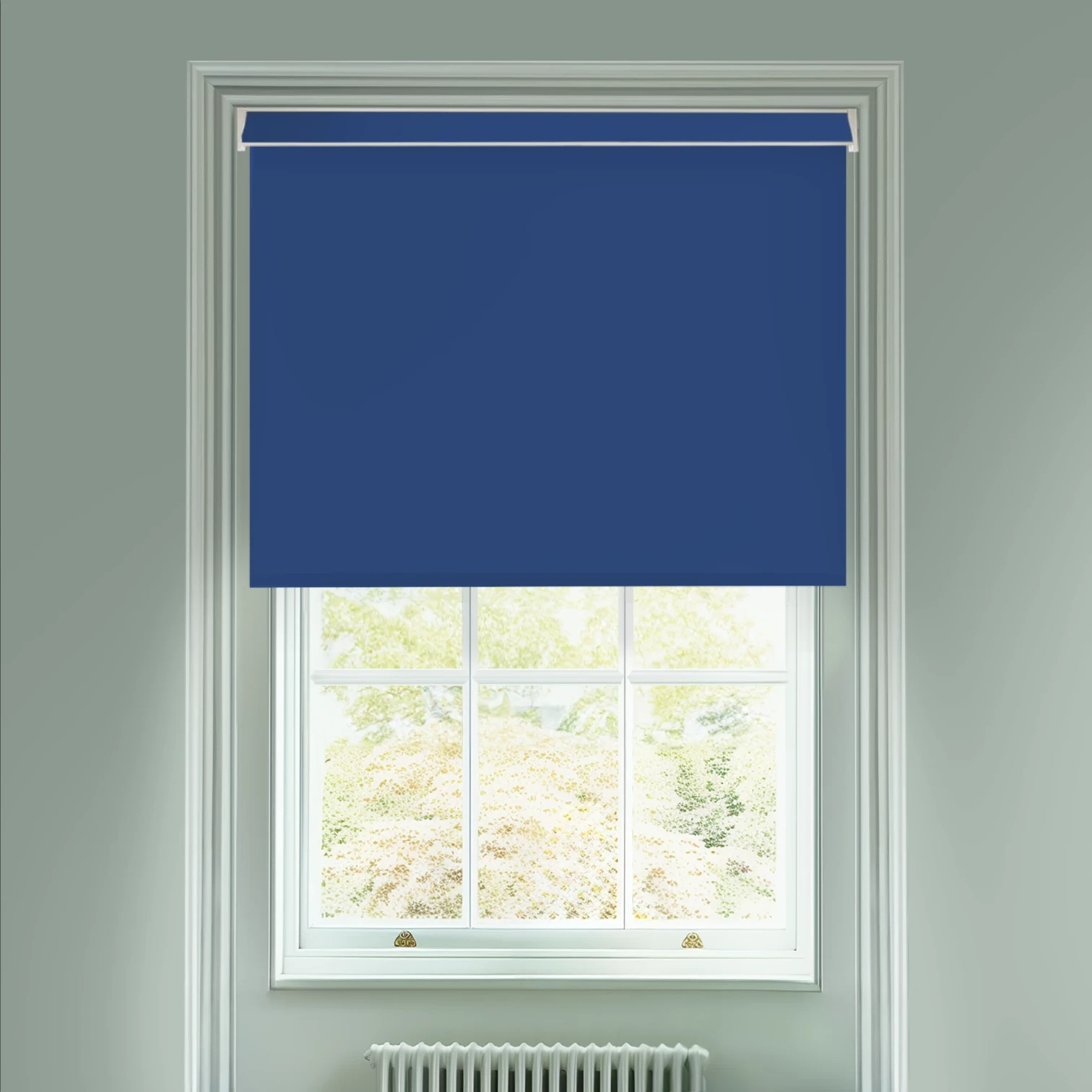 Lake Blue Electric Blackout Roller Blind