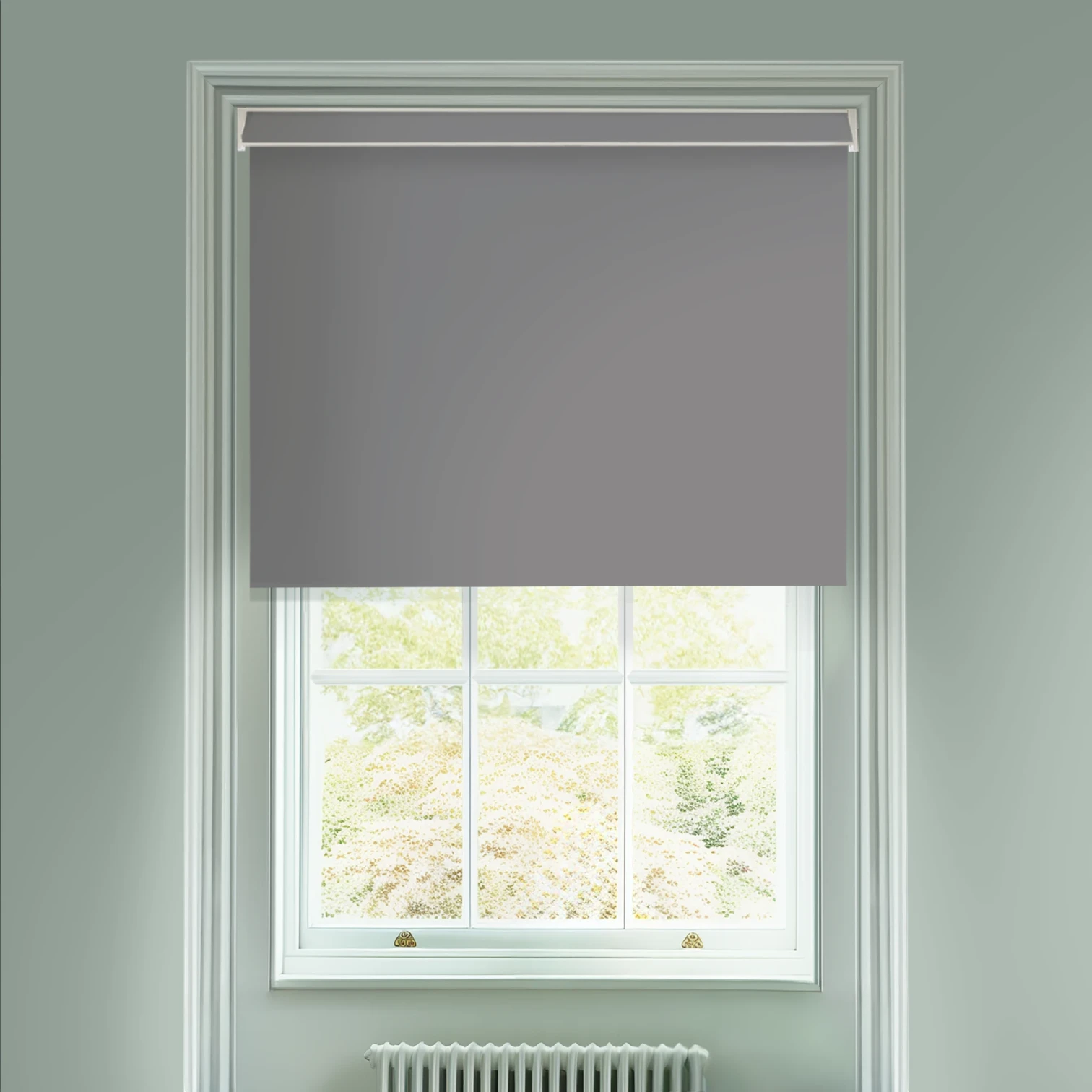 London Fog Grey Daylight Electric Roller Blind