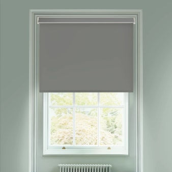 London Fog Grey Electric Daylight Roller Blind London Fog Grey Electric Daylight Roller Blind