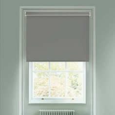 London Fog Grey Electric Blackout Roller Blind