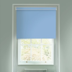 Robin's Egg Blue Daylight Electric Roller Blind