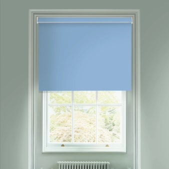 Robin's Egg Blue Daylight Electric Roller Blind