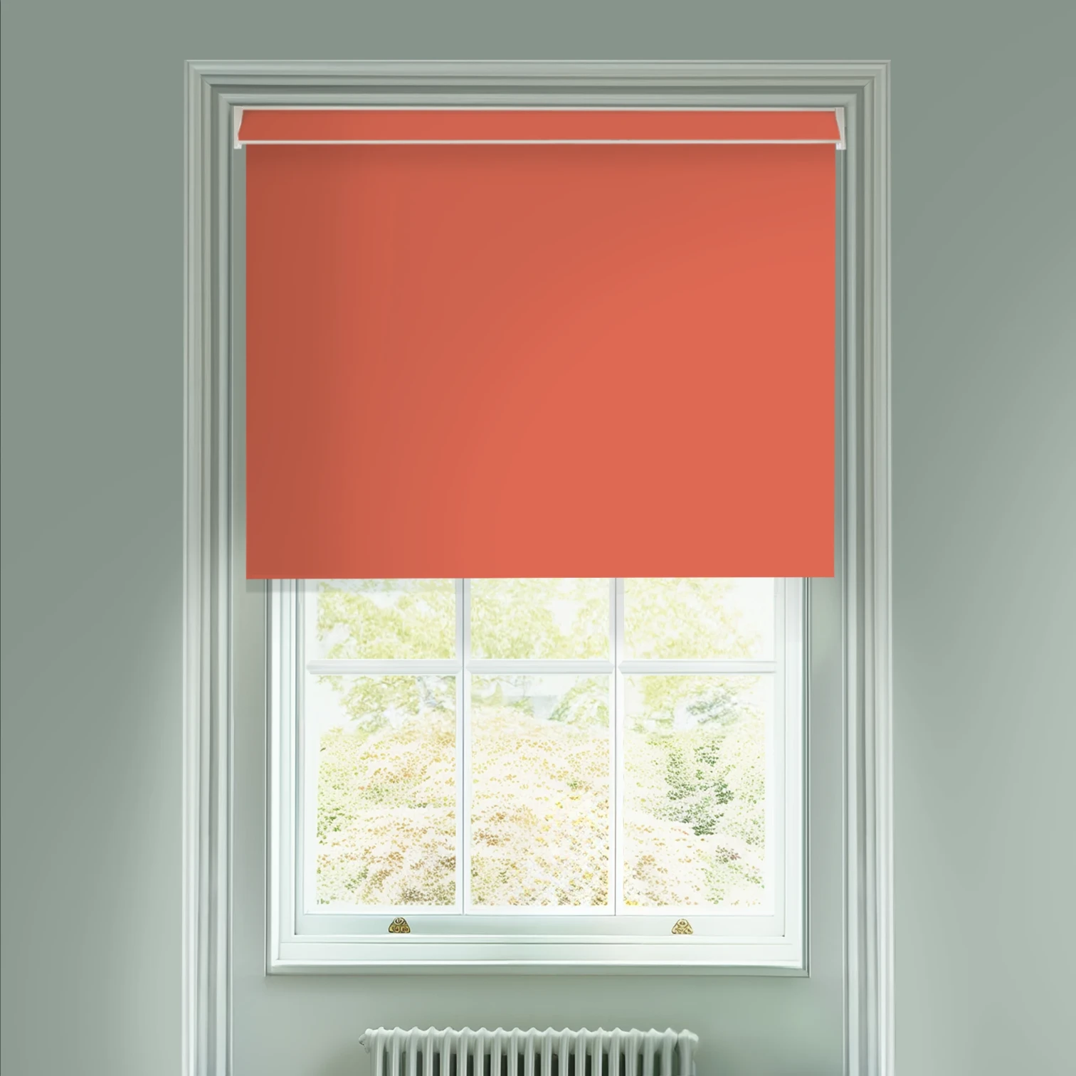 Arancia Orange Daylight Electric Roller Blind