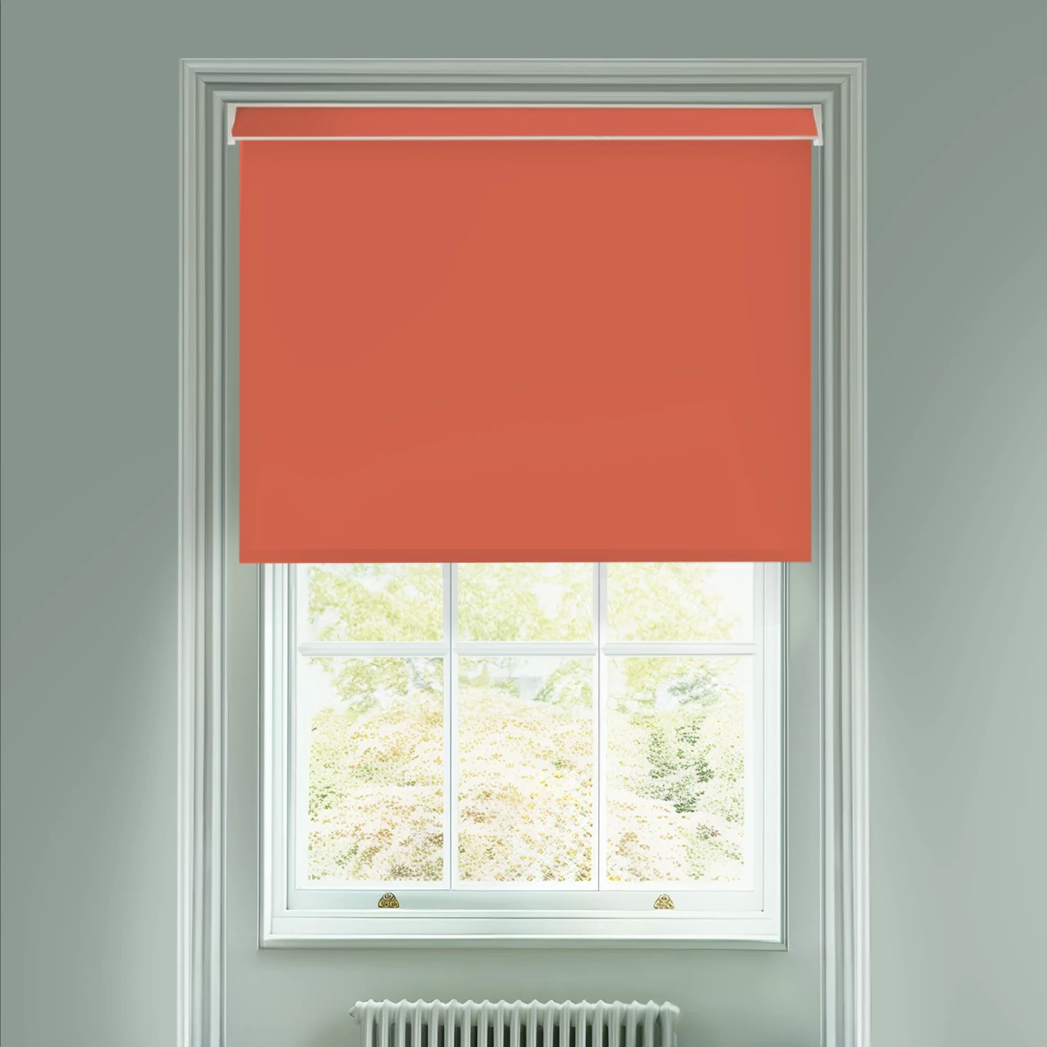 Arancia Orange Electric Blackout Roller Blind