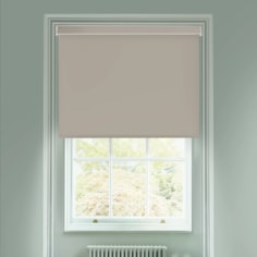Weathered Grey Electric Blackout Roller Blind