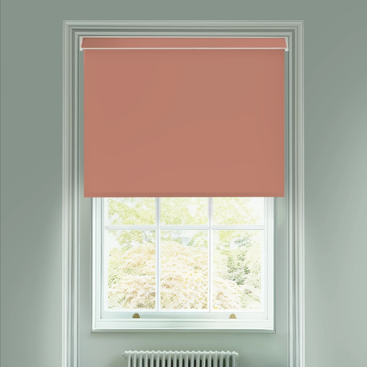 Grilled Peach Electric Blackout Roller Blind