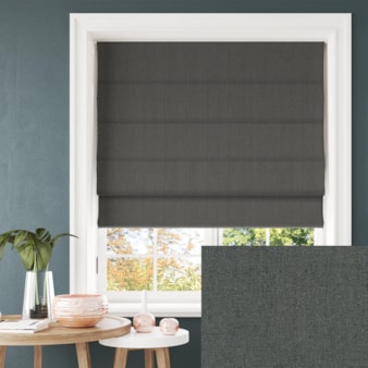 Opulence Lead Blackout Electric Roman Blind
