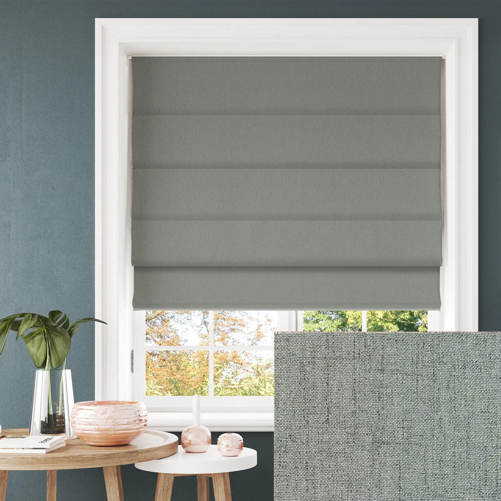 Opulence Titanic Blackout Electric Roman Blind