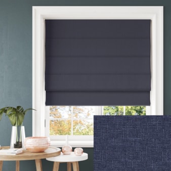 Tribeca Midnight Blackout Electric Roman Blind