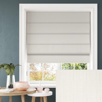 Tribeca Milk Blackout Electric Roman Blind