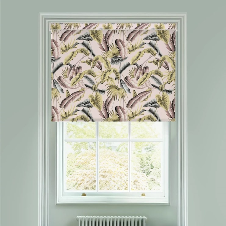 Venezuela Blush Electric Roller Blind by Boon & Blake
